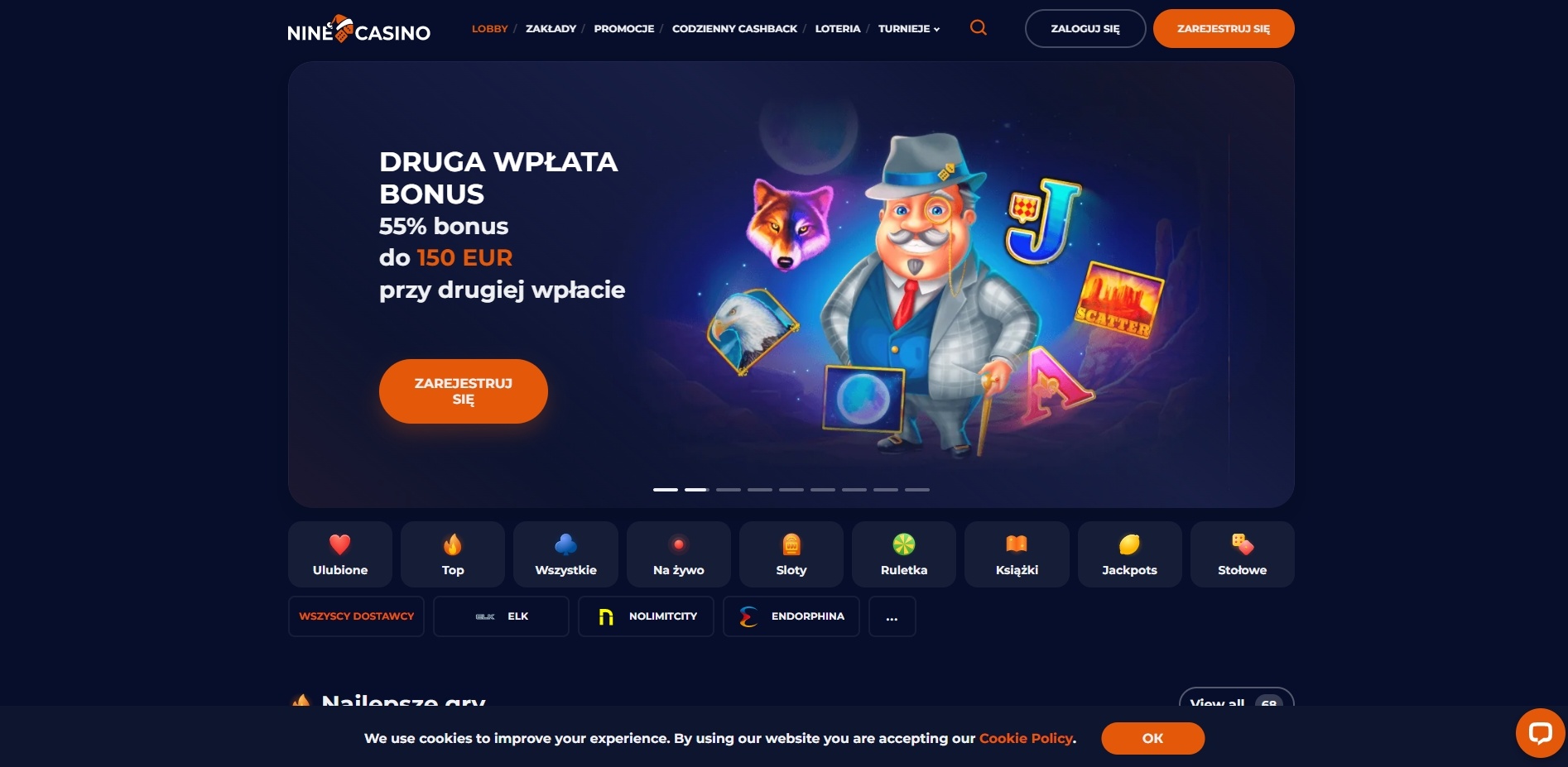 Nine Casino | Recenzja Polskiego Kasyna Online | Bonusy